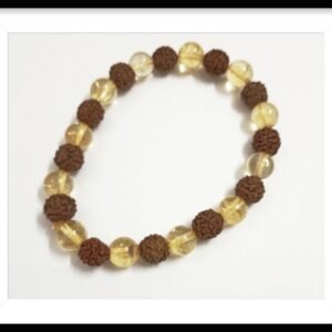 Citrine Rudraksh bracelet