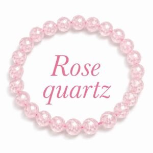 Rose quartz (diamond cut) bracelet
